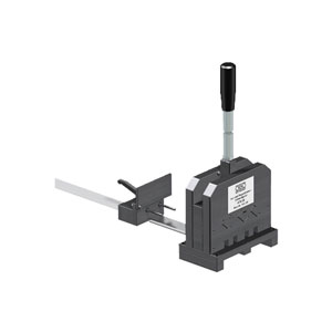 Hat and support rail cutting unit